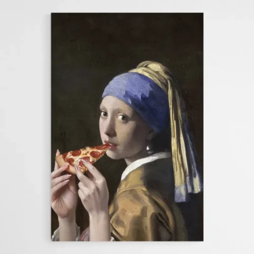 Tableau Moderne la Jeune Fille A la Perle