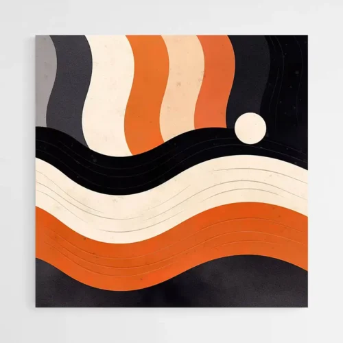 Tableau Moderne Orange