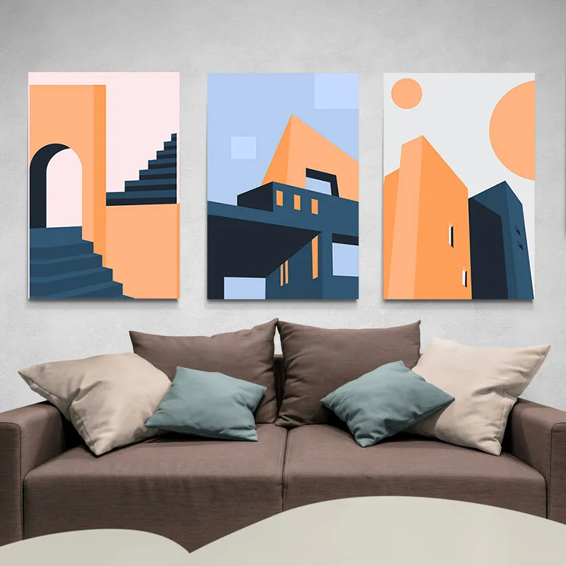 Tableau moderne triptyque