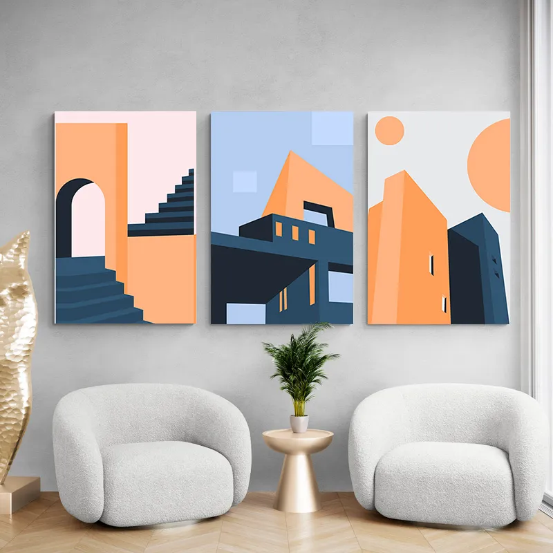Tableau moderne triptyque