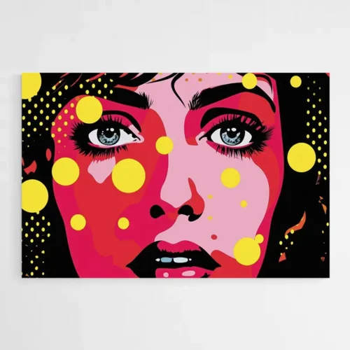 Tableau Moderne Visage Femme