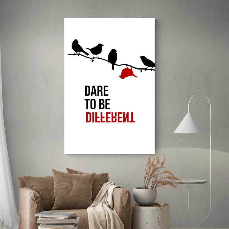 Affiche Motivation - Dare To Be Different