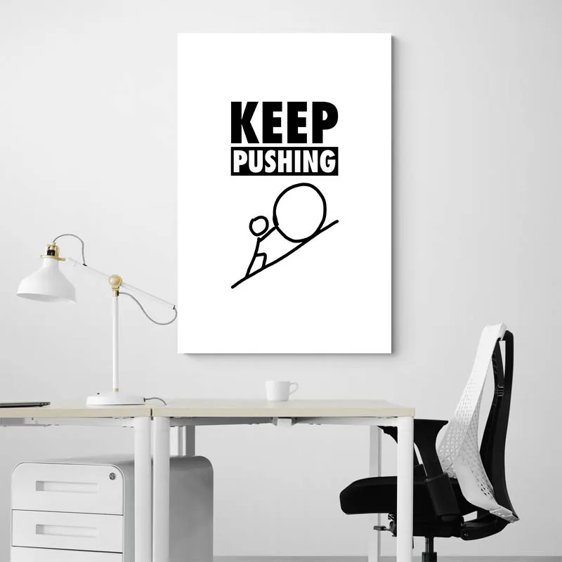 Affiche Motivation - Keep Pushing