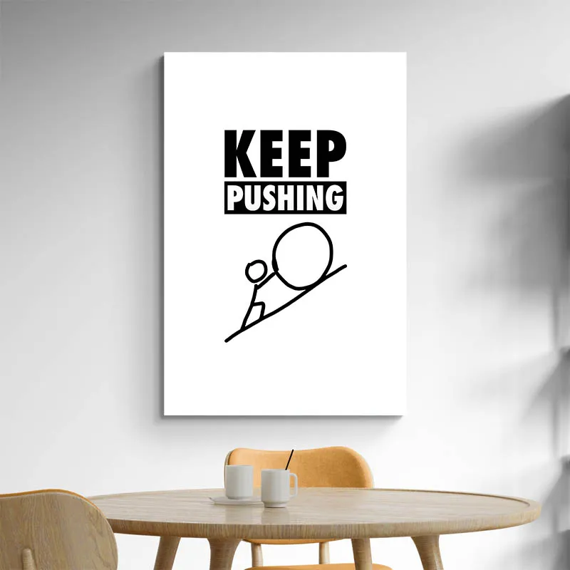 Affiche Motivation - Keep Pushing