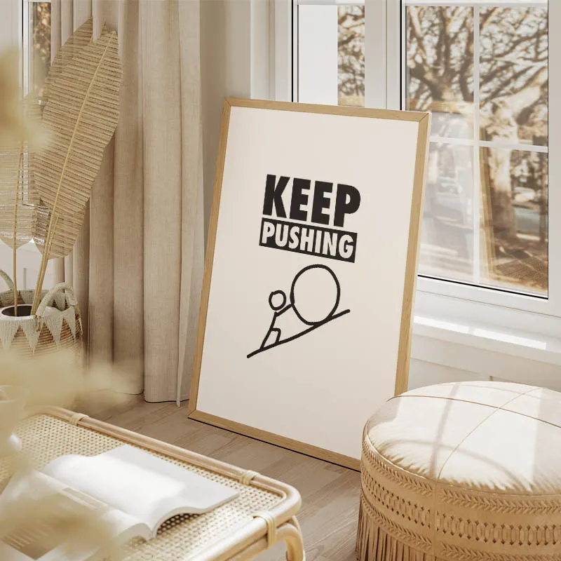Affiche Motivation - Keep Pushing