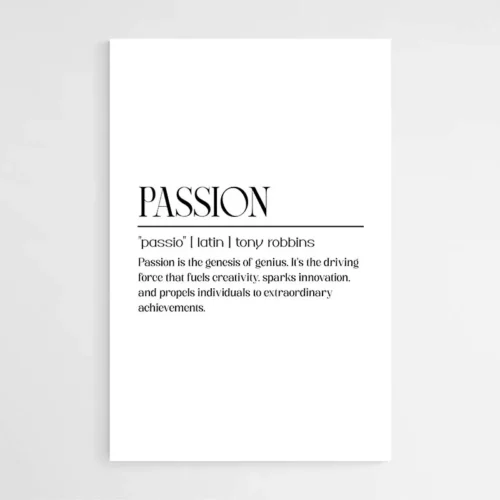 Affiche Motivation - Passion
