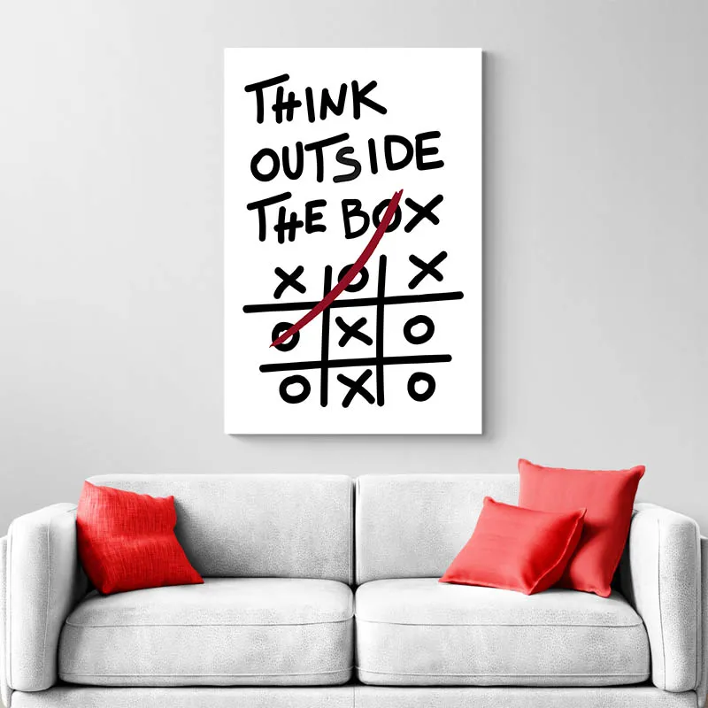 Affiche Motivation - Think Outside The Box
