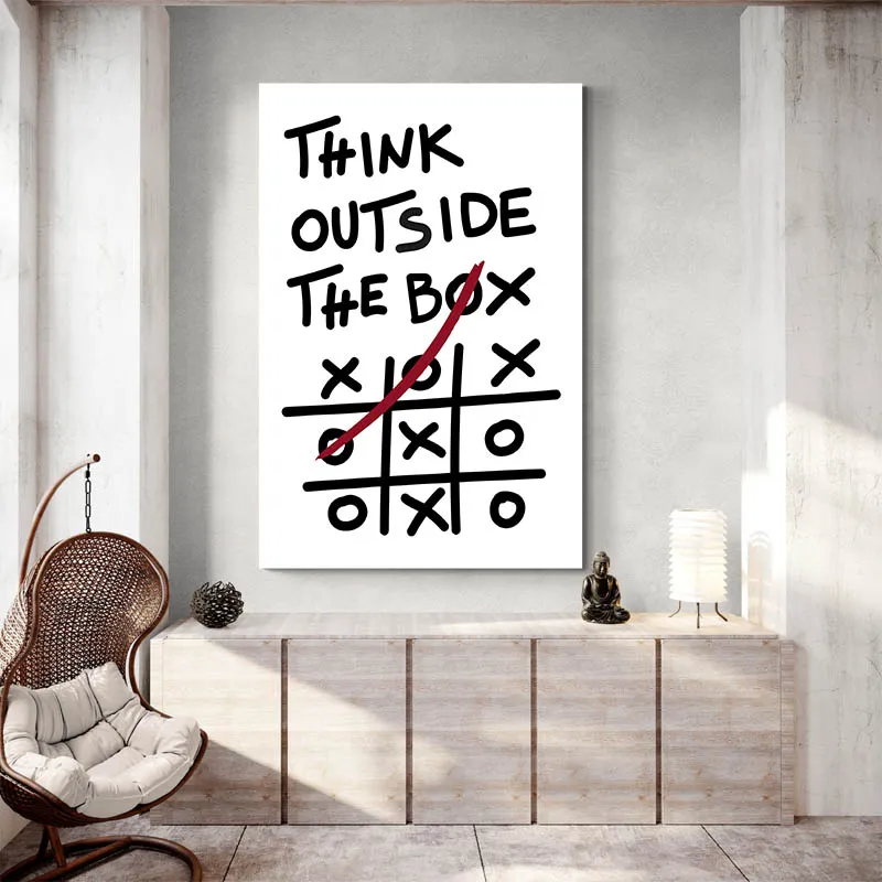 Affiche Motivation - Think Outside The Box