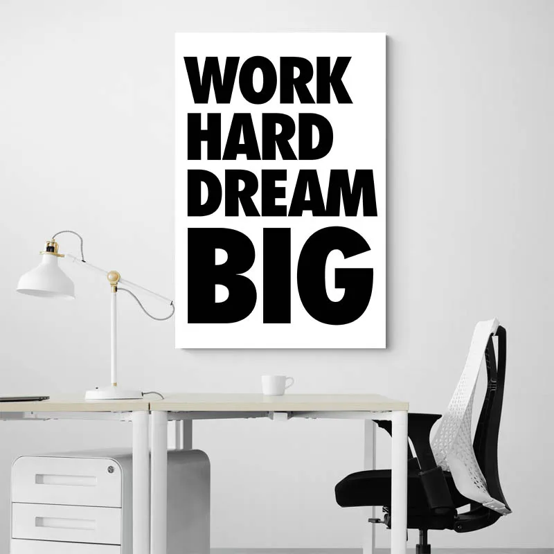 Affiche Motivation - Work Hard Dream Big