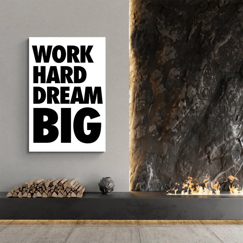 Affiche Motivation - Work Hard Dream Big