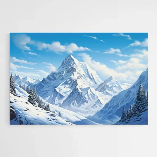 Tableau Neige Montagne