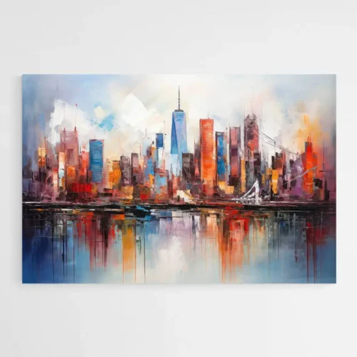 Tableau New York Abstrait