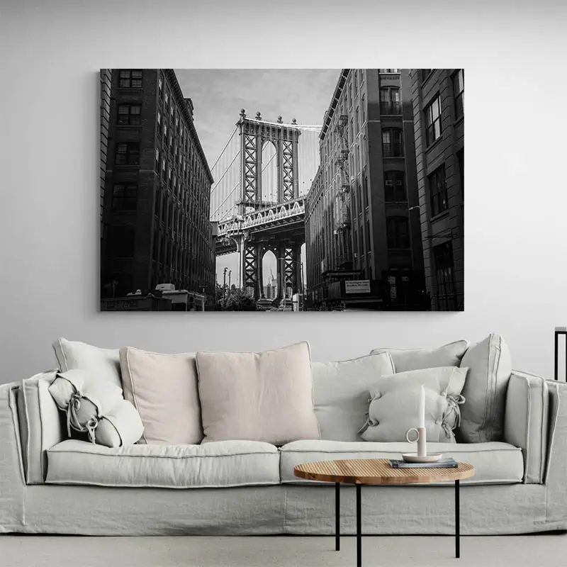 Tableau New York Noir et Blanc