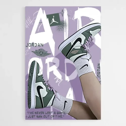 Tableau Nike Air Jordan Vert
