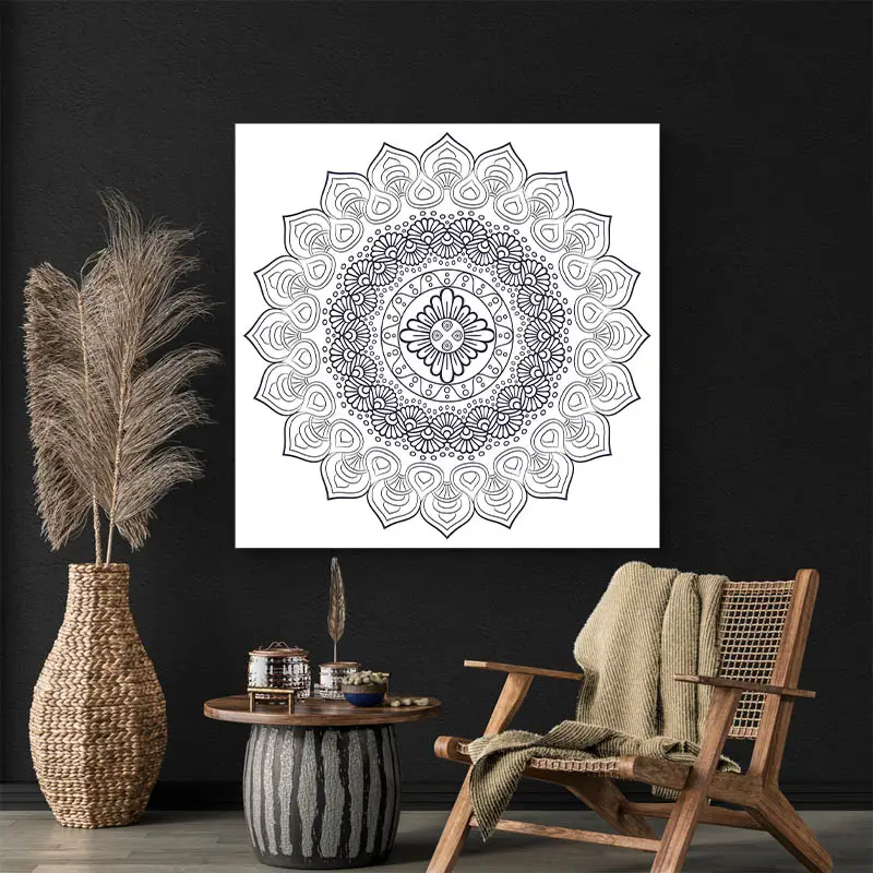 Tableau Oriental Blanc