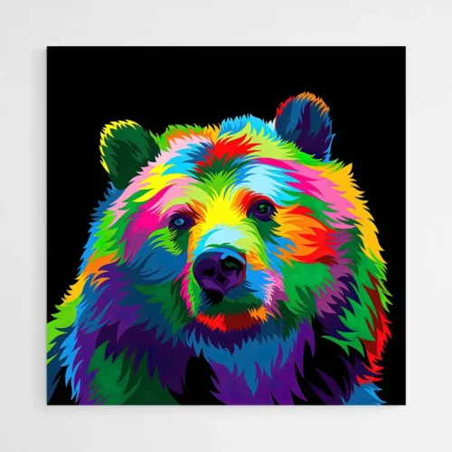 Tableau Ours Pop Art