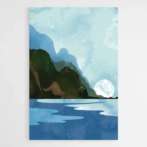 Tableau paysage marin