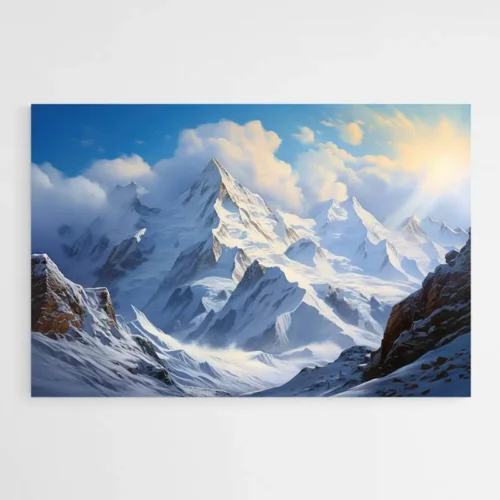 Tableau Paysage Montagne Peinture