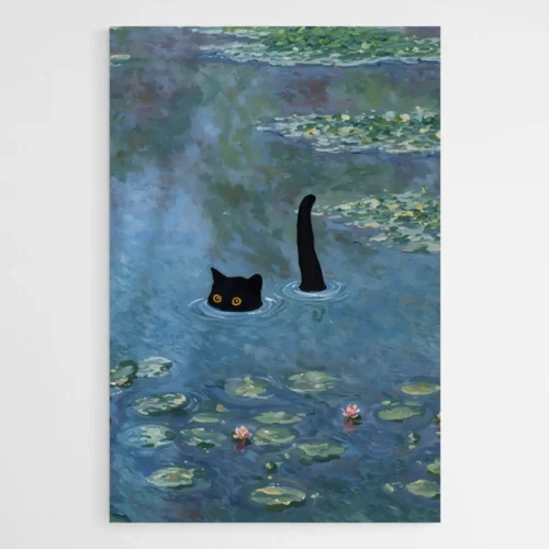 Tableau peinture chat
