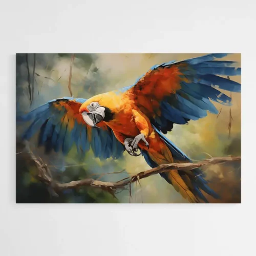 Tableau Peinture de Perroquet