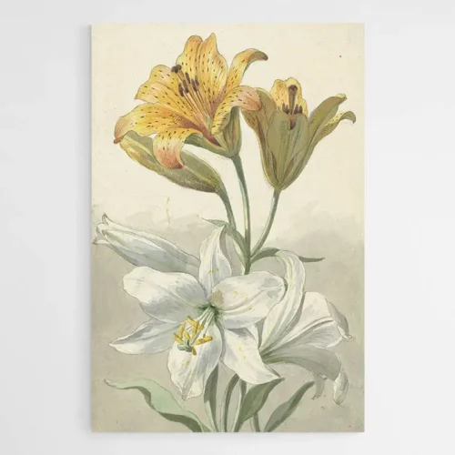 Tableau Peinture Fleur de Lys