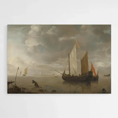Tableau Peinture Mer Bateau