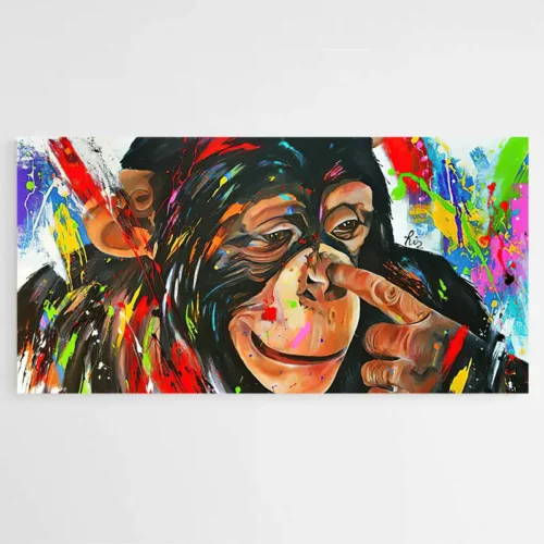 Tableau Peinture Singe