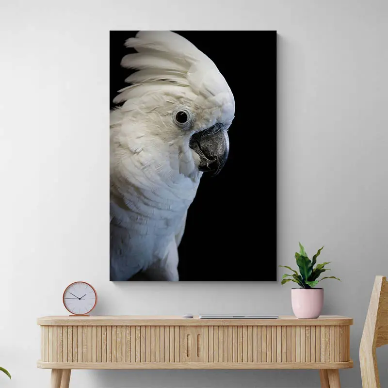 Tableau Perroquet Blanc