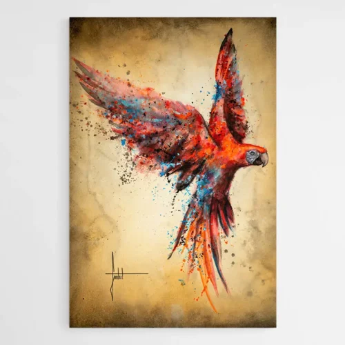 Tableau Perroquet Coloré