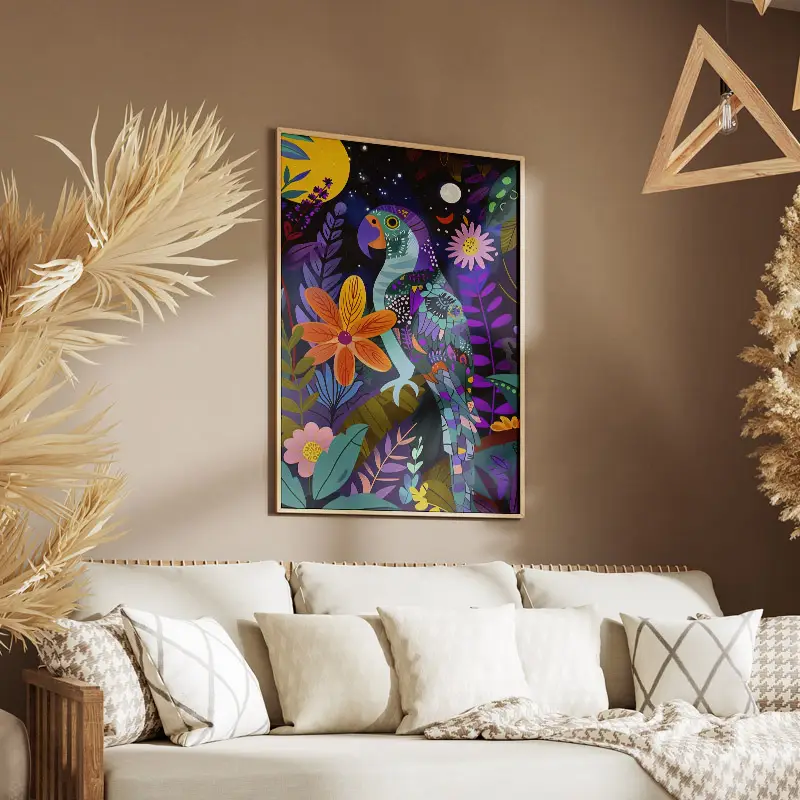 Tableau Perroquet Colore