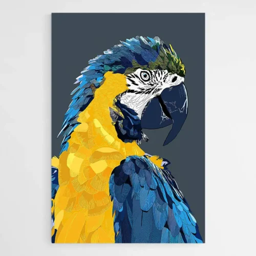 Tableau Perroquet Pop Art