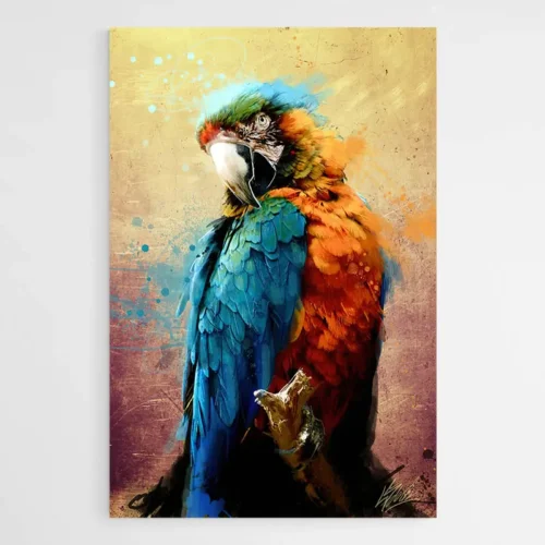 Tableau Perroquet Tropical