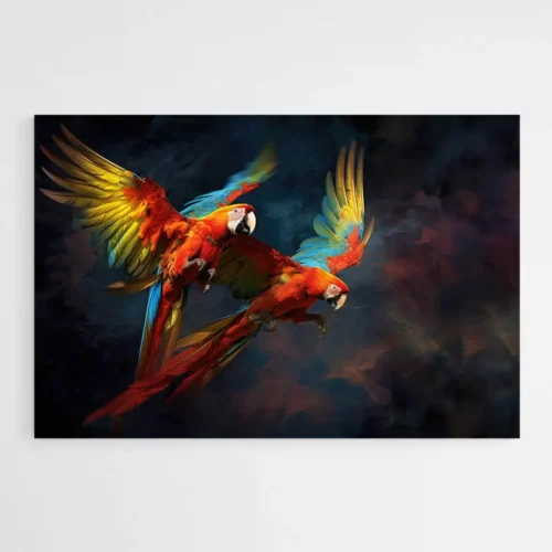 Tableau Perroquets Ambiance et Style