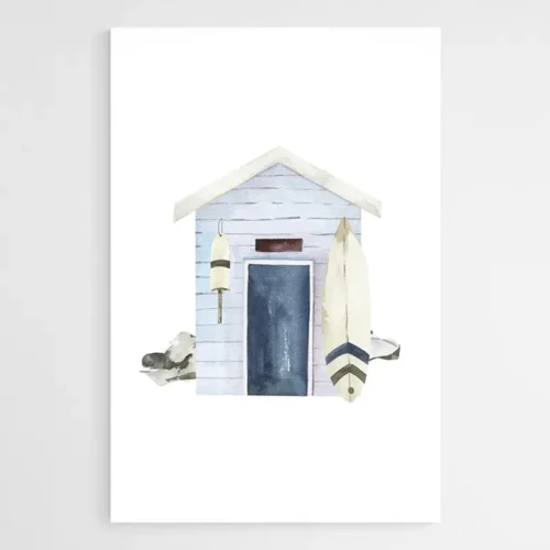 Tableau Plage Cabine