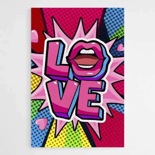 Tableau Pop Art Amour