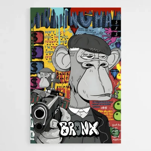 Tableau Pop Art Bored Ape