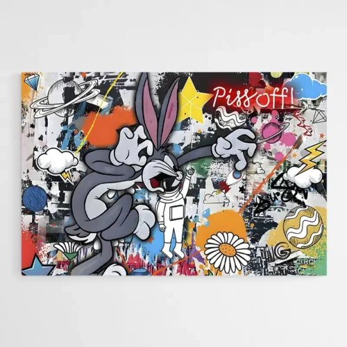 Tableau Pop Art Bugs Bunny