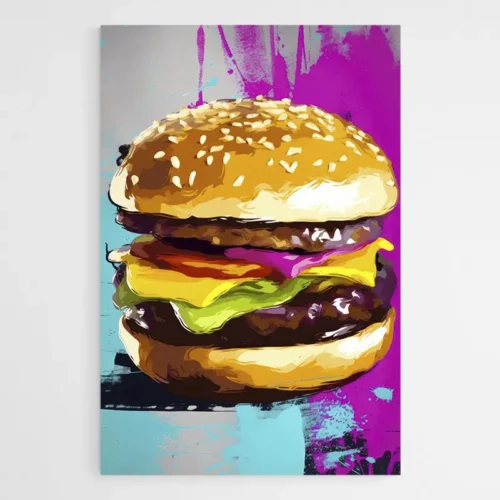 Tableau Pop Art Burger