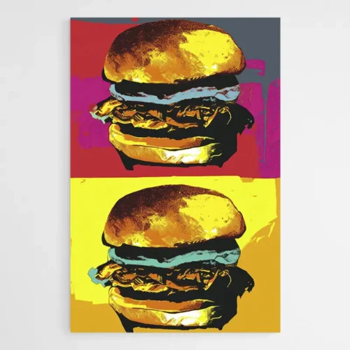 Tableau Pop Art Burgers