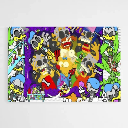 Tableau Pop Art Cartoons