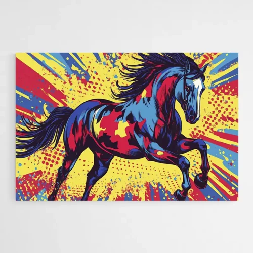 Tableau Pop Art Cheval
