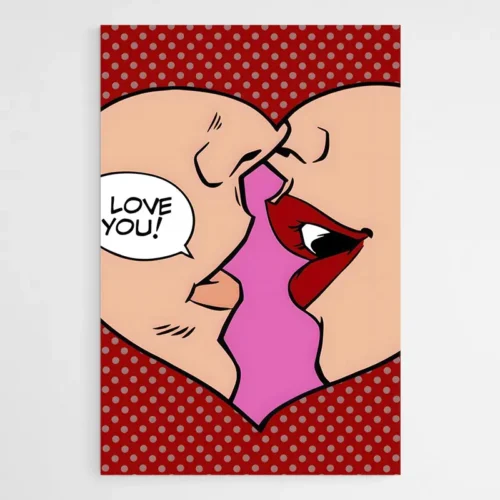Tableau Pop Art Coeur
