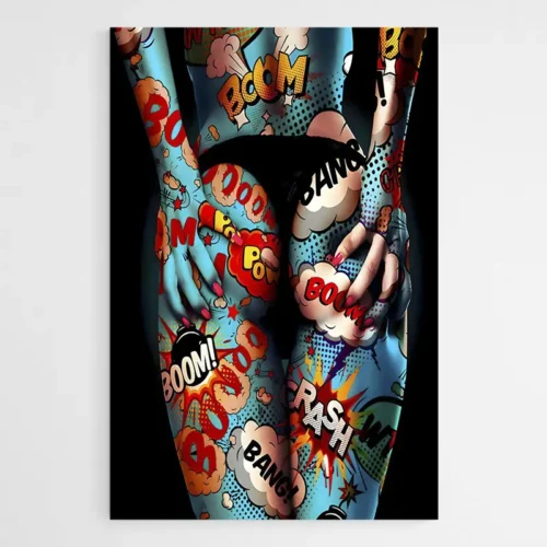 Tableau Pop Art Femme Corps