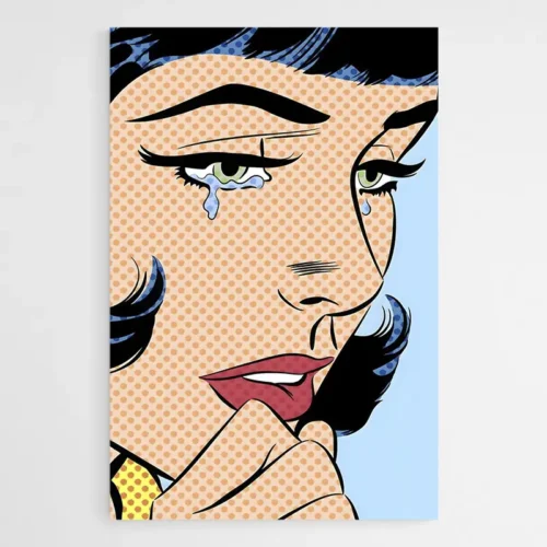 Tableau Pop Art Femme Qui Pleure