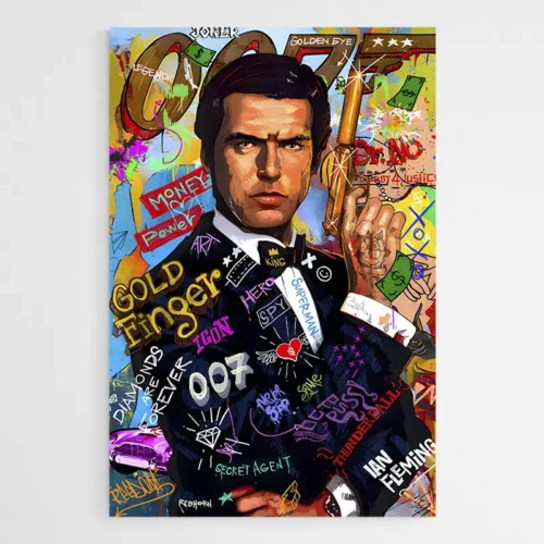 Tableau Pop Art James Bond