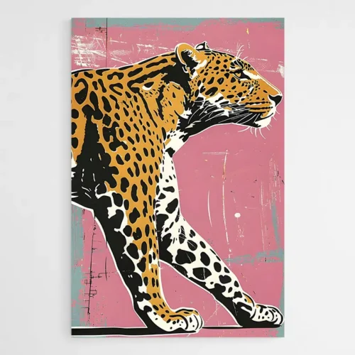 Tableau Pop Art Leopard