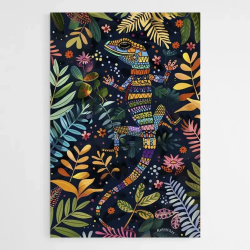 Tableau Pop Art Lezard