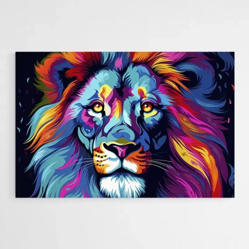 Tableau Pop Art Lion