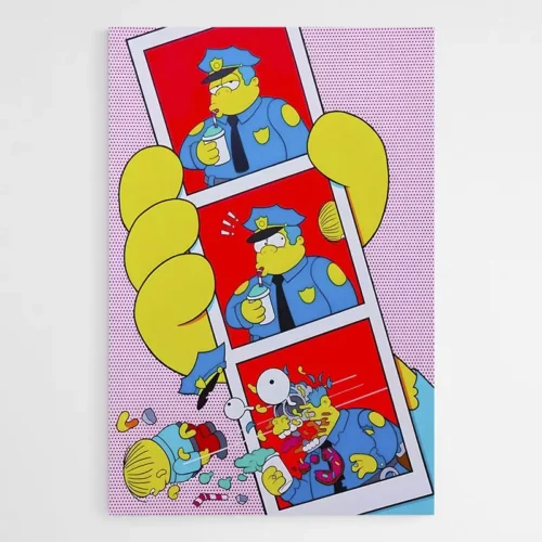 Tableau Pop Art Simpson