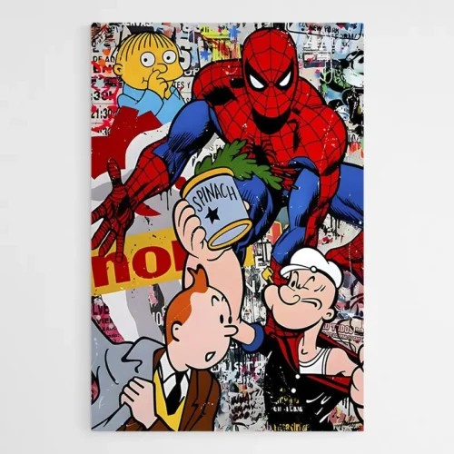 Tableau Pop Art Spider Man